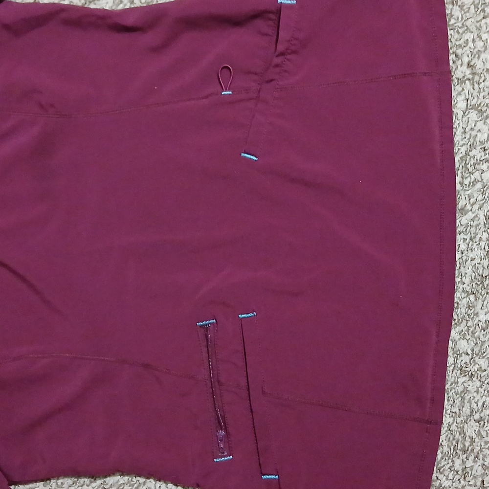 Women's Burgundy Scrubstar Nursing Set - Picture 3 of 15